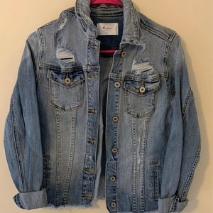 Kancan distressed denim jacket